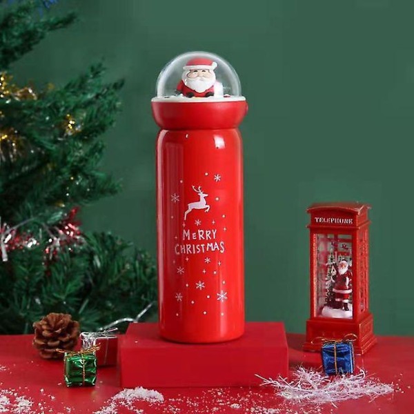 Julklapp Söt Älg Tecknad Vattenkopp Festlig Kreativ Gåva Julmugg Julgran A