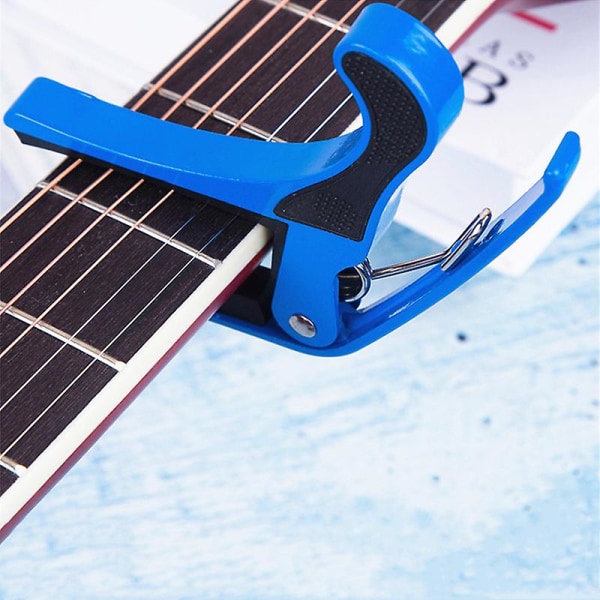 Gitarrtillbehör Aluminiumlegering Gitarrstämmare Clamp Black