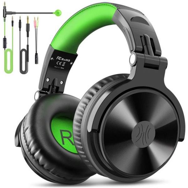 OneOdio DJ Pro10 Audio Wired Headphones, Svart Overvåking