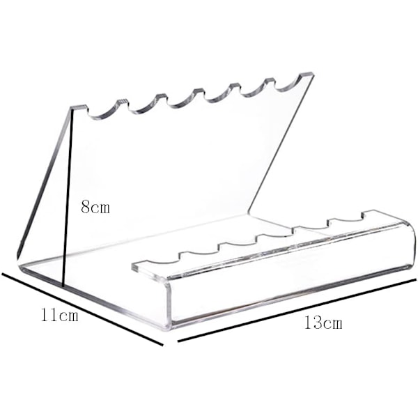 stk. transparent akryl penholder, pen stativ, display stativ, makeup børsteholder, organizer, børste tørrestativ, 12 huller akryl pen stativ