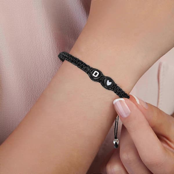 Pararmbånd Matchende Armbånd Vennskap Initialarmbånd Fest Akryldesign 1 sett