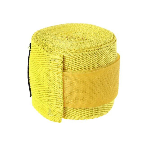 2,5 m Bomullsbandage Boxning Handledsbandage Handlindor Combat Protect Boxning Kickboxning Muay Thai Handlindor Träningshandskar Yellow