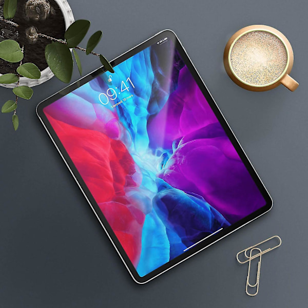 Skärmskydd iPad Pro 12.9 2020 Härdat Glas Fullt Skydd klar(Transparent)