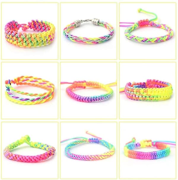[LCS] Elastisk armbåndssnor, solid regnbue elastisk snor, kompatibel med smykkefremstilling 1.5MM 65M