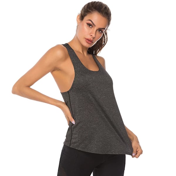Yoga Tröjor Dam Sport Linne Atletisk Fitness Sport Tanktopp Rosa M Pink
