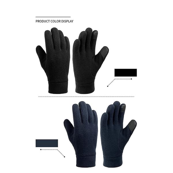 [LCS]Vinterhandsker Kompatibel med Mænd Kvinder Touch Screen SMS Varme Handsker til dark blue XL