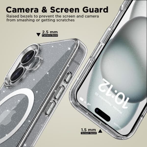 [LCS] Tech-Protect iPhone 16 Kuori MagSafe FlexAir Hybrid Glitter 80
