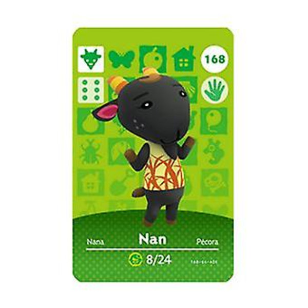 Nfc-pelikortti Animal Crossing -peliin, ch Amiibo Wii U - 168 Nan