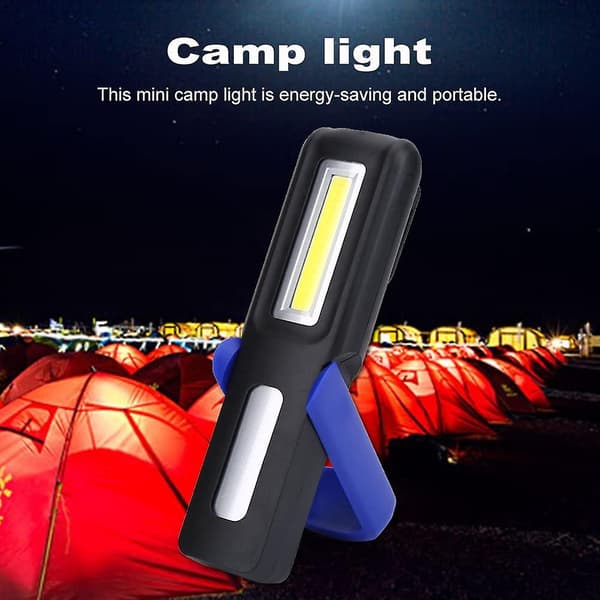 [LCS] Cob Led Walkman USB-valo ladattava Cob-työlamppu monitoiminen taskulamppu ripustuskoukulla, (musta) blue