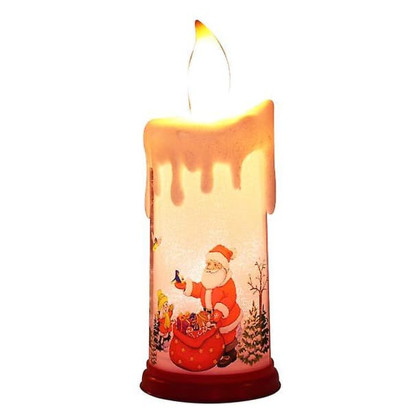 [LCS]Flameless Candle Sets Kompatibel med julegave, batteridrevne søylelys type1