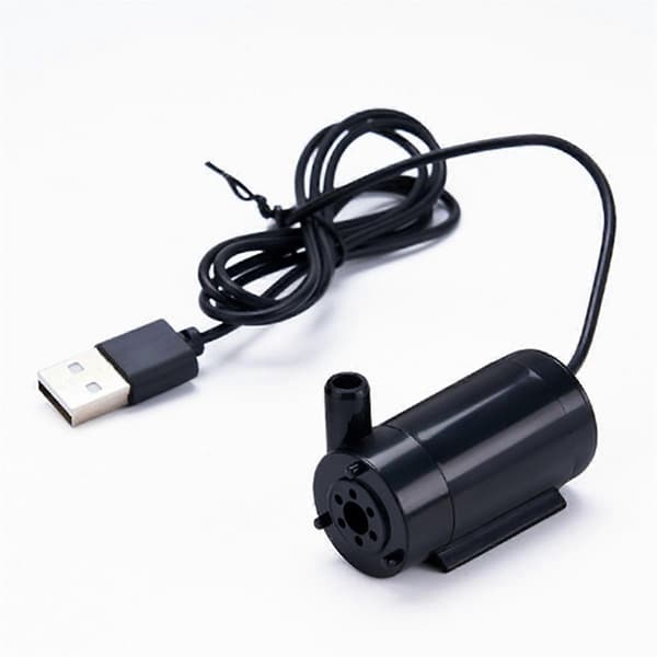 [LCS] USB dränkbar pump 1m kabel DC lågspänning ultratyst mini liten vattenpump 5V dränkbar pump Black