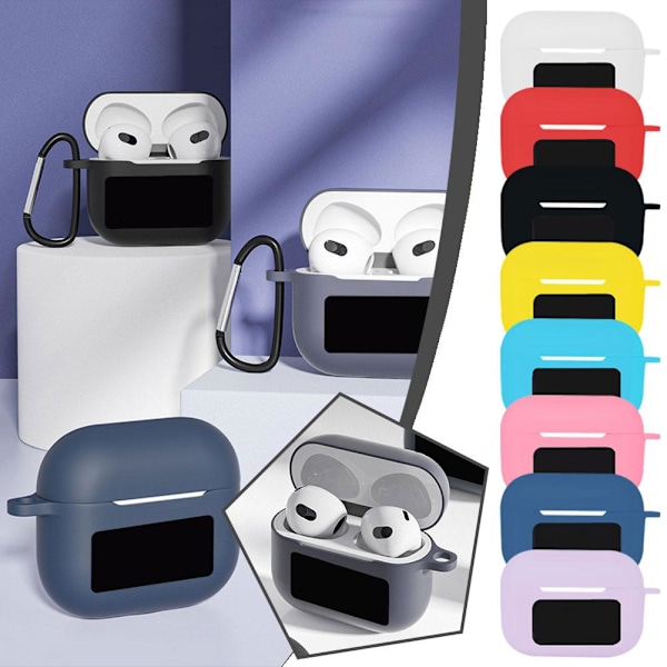Kuulokekotelo Bluetooth-kuulokkeille silikonilla White 1pcs