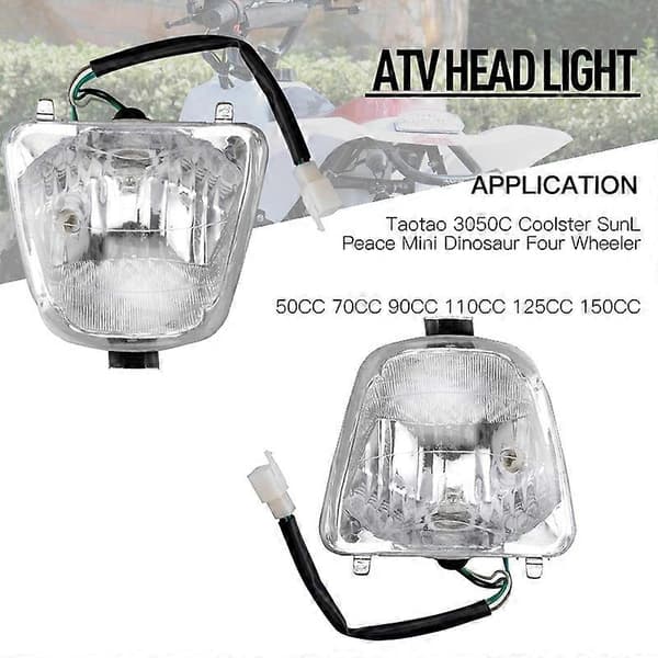 ATV frontlysmontering 50Cc 70Cc 90Cc 110Cc 125Cc 4 56 plastic