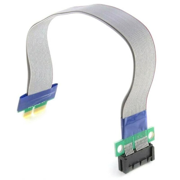 PCI-Express PCI-E 1X Riser-kort Ribbon Extender Flex Flyttningskabel Silver
