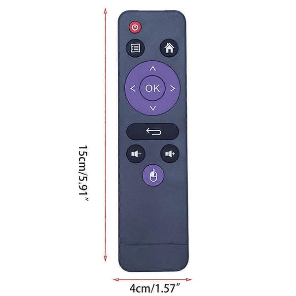 [LCS]Fjernkontroll for H96 Max RK3318 TV-dekoder Bærbar IR-fjernkontroll for Smart TV-tilbehør
