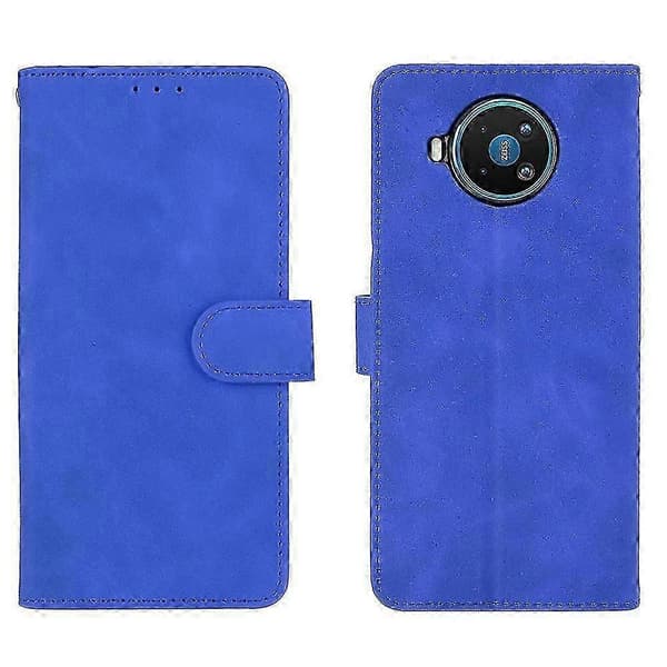 Etui til Nokia 8.3, Premium Læder med Kortholder, Flip Folio Magnetisk Etui Coque - Blue