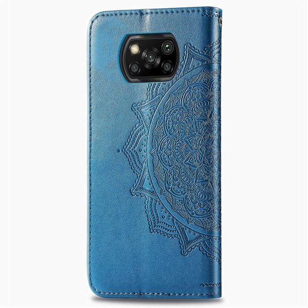 [LCS] Mandala Blomsterpreget Deksel til Xiaomi Poco X3 NFC Blue