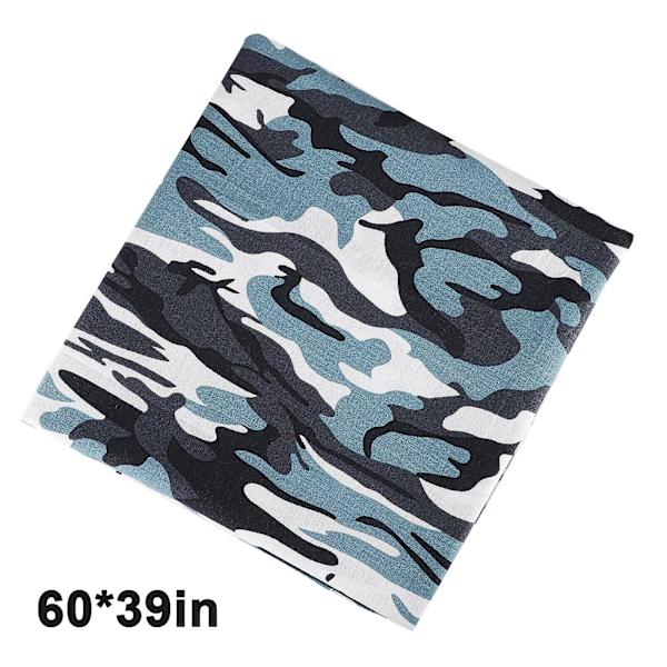 Sytyg med tryck Army Blue