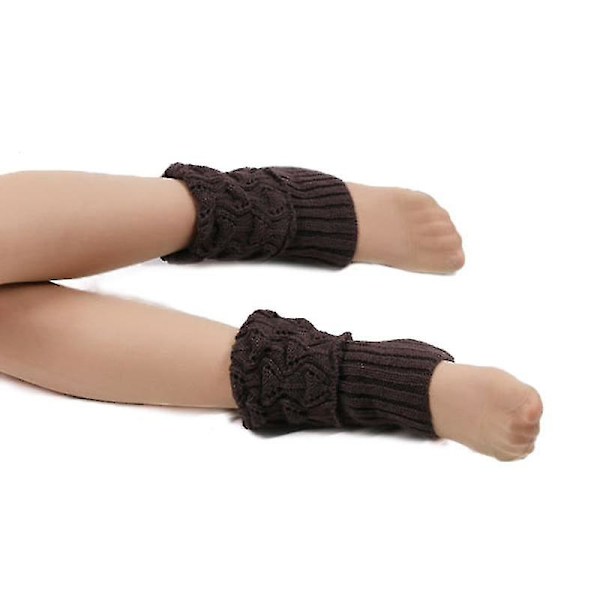 Kvinner Strikket Varme Lange Leggvarmere/knestrømper Dark Grey