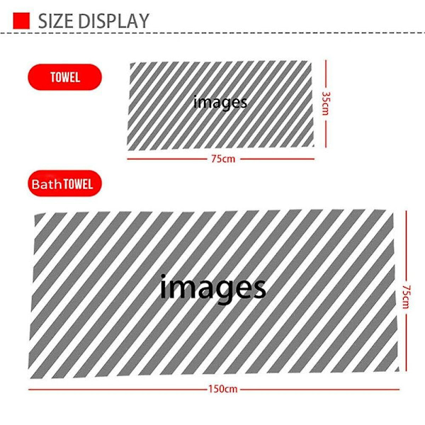 Mode 3D leopardhud mönster tryck mjuka badhanddukar komfort Hte910 75x35cm-z30