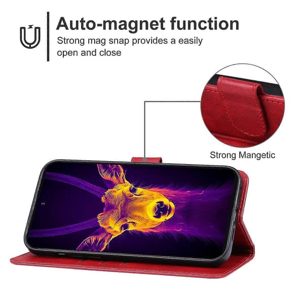 [LCS] For Ulefone Armor 25T Pro Skinntelefonveske Red