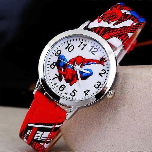 [LCS] Børn Drenge Spiderman Quartz Ur Armbåndsur Blue