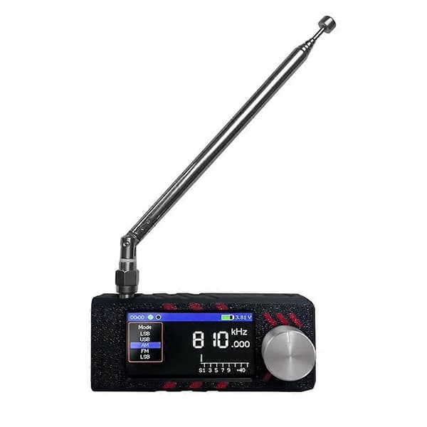 [LCS]Uppgraderad 0.5-108Mhz Version ATS MINI PRO SI4732 Fullbandsradio,A Black