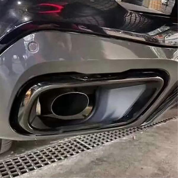 Eksoslyddemperdeksel for BMW X5 G05 2021 2022 Tilbehør i rustfritt stål Black