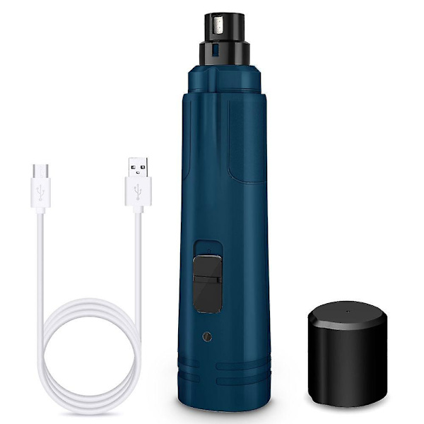 USB-ladattavat koiran kynsienhiomakoneet lemmikkieläinten kynsileikkurit kynsienhoitotyökalut Dark Blue