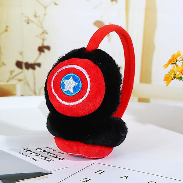 Varme Søde Tegneserie Plys Børn Tykkere Ørevarmere Captain America