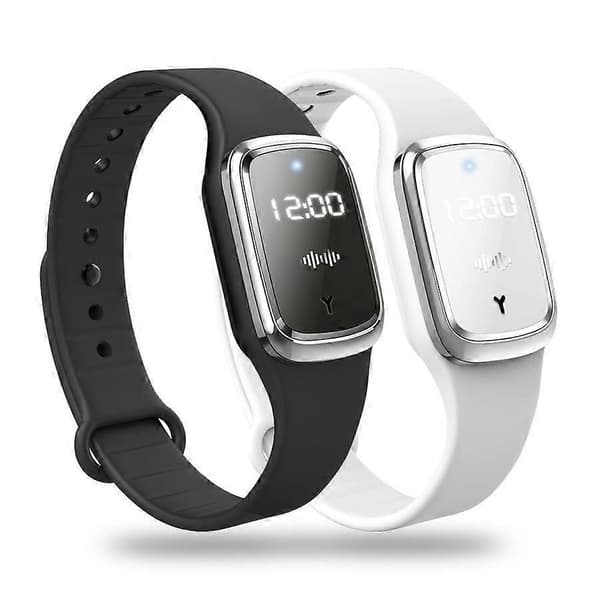 Udendørs M2 Ultralyd Myggemiddel Ur Armbånd Bærbart Armbåndsur Digitale Ure Black