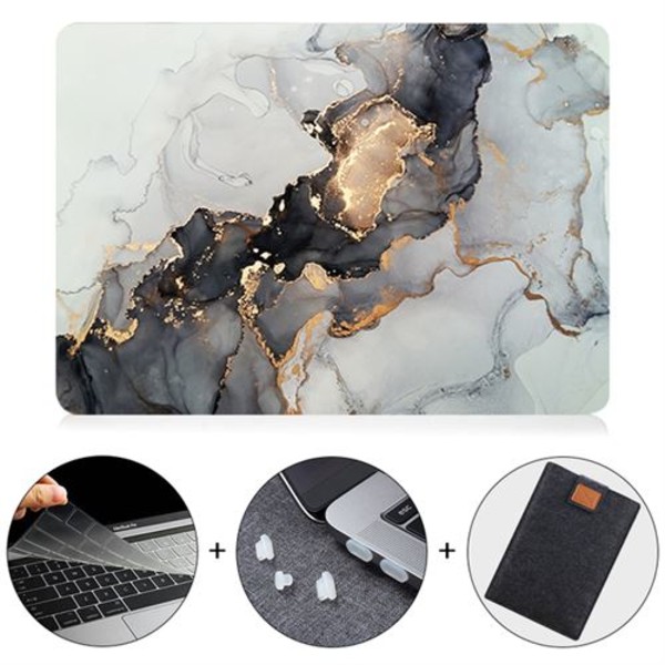 Marble Case Cover Cover Cap för Macbook Pro 13 2