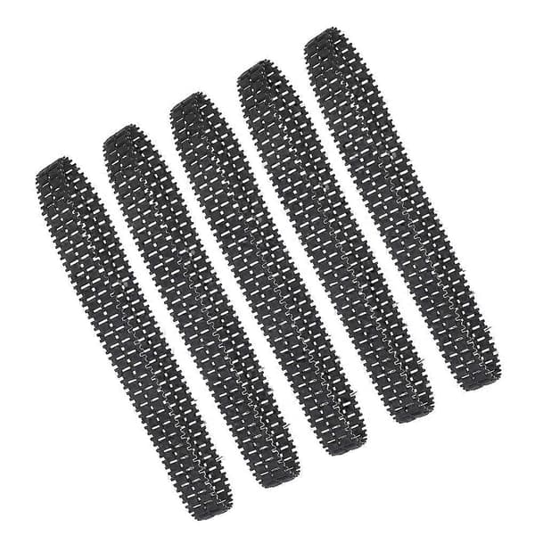 [LCS]5 stk. gummibælter til RC DIY robotmodel Holdbare, glatte grebsbælter til tankchassis reservedele Black 15.00X6.00X1.50CM