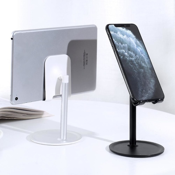 Topk skrivebordsstativ for telefon og nettbrett i aluminiumslegering for iPad s