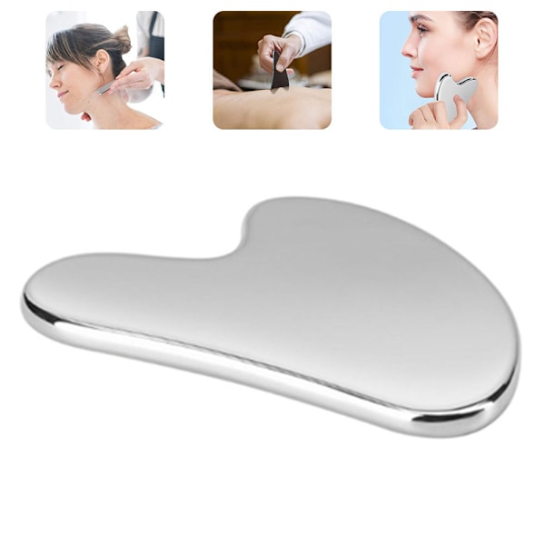 Högkvalitativ 304 rostfri stål Gua Sha skrapa - i lager