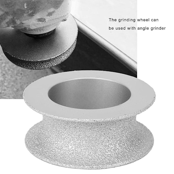 Bullnose Slibeskive Porcelæn Bullnose Værktøj 20Mm 7.3Cm Lodde Slibeskive Konkav Slibeskive til Sten Keramik Glas (Konkav Slibning