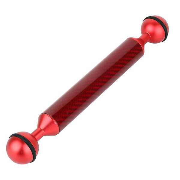 5-12 tums nedsänkbar belysning fyllnadsljus armdiameter 20,8 mm kolfiber flytkraftsstång undervattensfotografering lampa arm flytkraftscylinder A-9-red