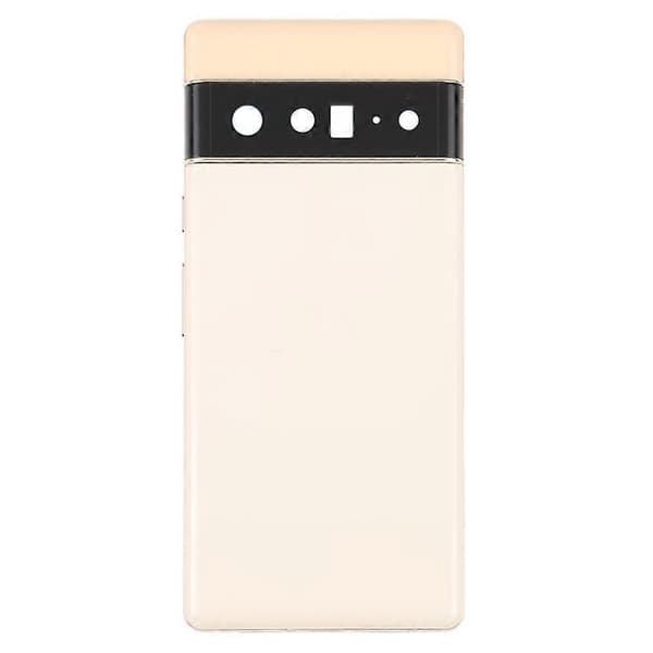 [LCS]Til Google Pixel 6 Pro 5G OEM Bagbatteridæksel+Midterpladerammeudskiftning-Guld Multicolor Gold