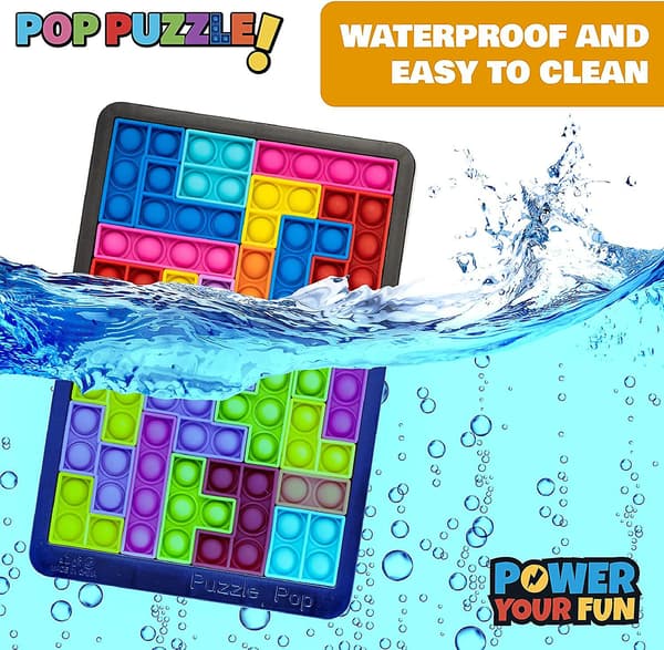 [LCS] Pop-pussel fidget-spel - 27-bitars pusselspel pop push it bubble sensoriska fidget-leksaker som inlärningspresent Black