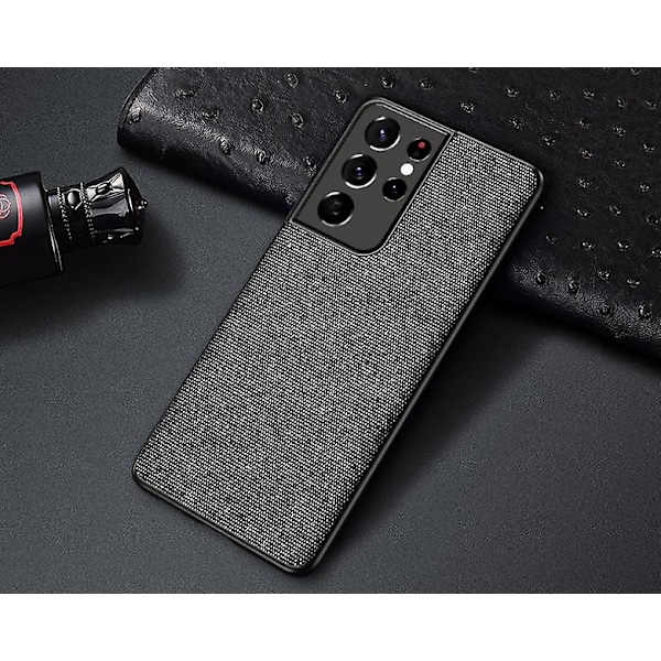 Kangaskotelo Samsung Galaxy S21 Ultralle Dark Gray