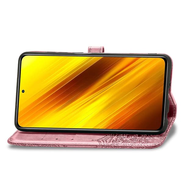 [LCS] Mandala Blomsterpreget Deksel til Xiaomi Poco X3 NFC Rose Gold