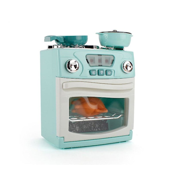 Leksaksset för barn, låtsaslek, elektrisk mikrovågsugn, tvättmaskin, vattendispenser, äggkokare Stove Oven