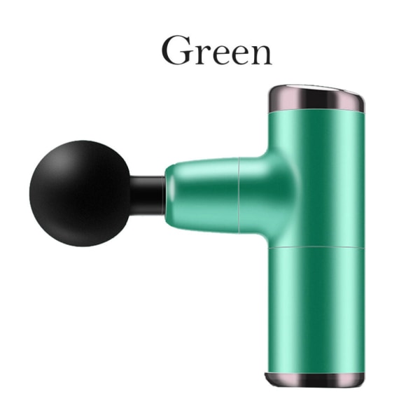 Elektrisk Mini Handhållen Fascia Body Massager Gun Green