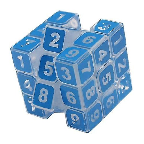 Number Puzzle Rubiks kub, pedagogisk leksak/vuxen leksak Black