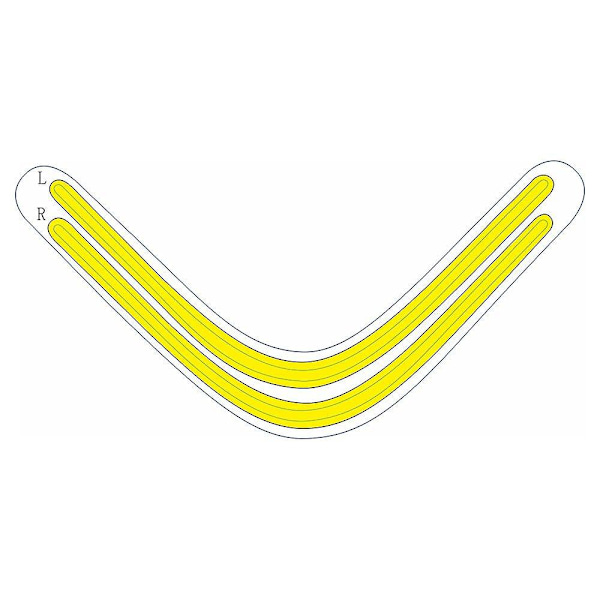 For PS5-konsoll lyslist regnbuegradient klistremerke selvklebende dekaler LED lyslist for PlayStation 5 spilltilbehør Yellow