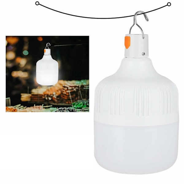 Kannettava ulkokäyttöön tarkoitettu riippuva LED-retkilyhty White 100W
