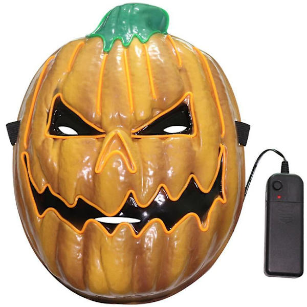 Halloween Mask Lyser Upp, Hacker Purge Mask, Läskig Led Mask