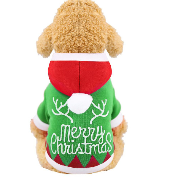 Hundkläder Jacka Kappa Julparty Vinter Husdjurskostym Kattkläder XL