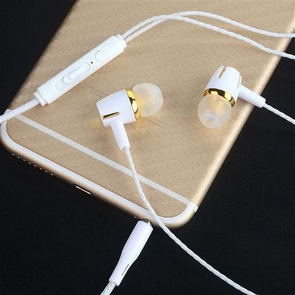 In-ear hörlurar med sladd 3,5 mm bas