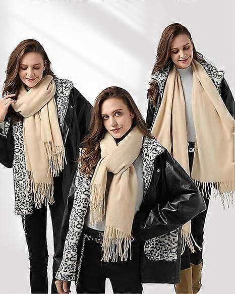 Tørklæder til kvinder - Vintertørklæde til kvinder Koldt vejr Bløde Pashmina Sjal og Wraps Tørklæder til kvinder LT01
